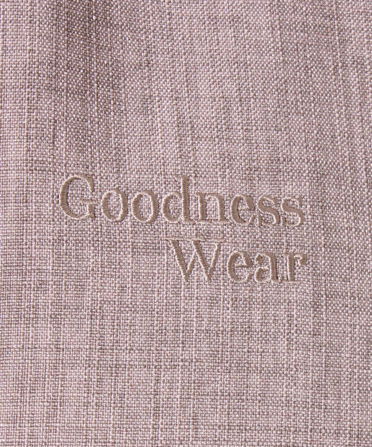 【GLOSTER】亞麻質感帆布 GOODNESS刺繡 短袖襯衫