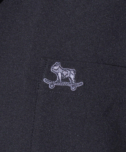 【GLOSTER】法國鬥牛犬刺繡 COOLMAX 開領襯衫