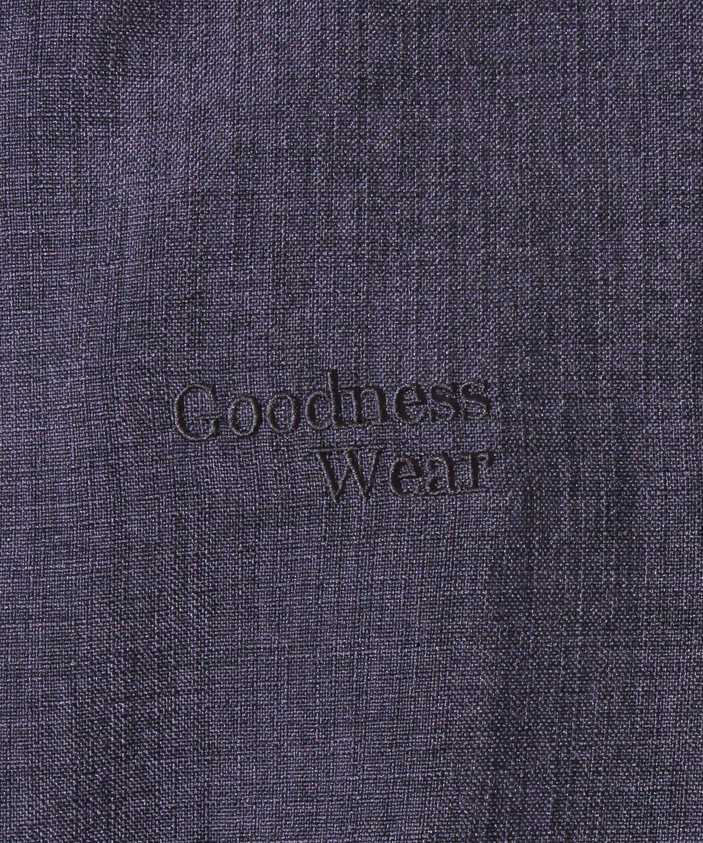 【GLOSTER】亞麻質感帆布 GOODNESS刺繡 短袖襯衫
