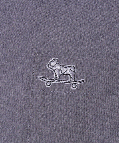 【GLOSTER】法國鬥牛犬刺繡 COOLMAX 開領襯衫