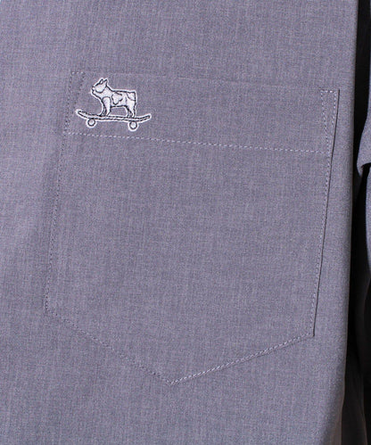【GLOSTER】法國鬥牛犬刺繡 COOLMAX 開領襯衫