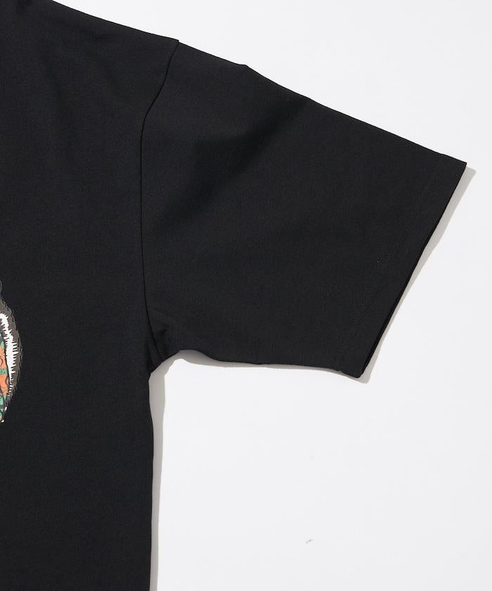 輕鬆休閒合身雙面印花圓領T恤 / 三隻貓