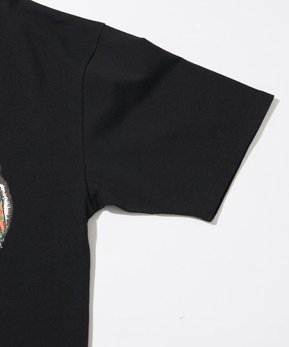 輕鬆休閒合身雙面印花圓領T恤 / 三隻貓