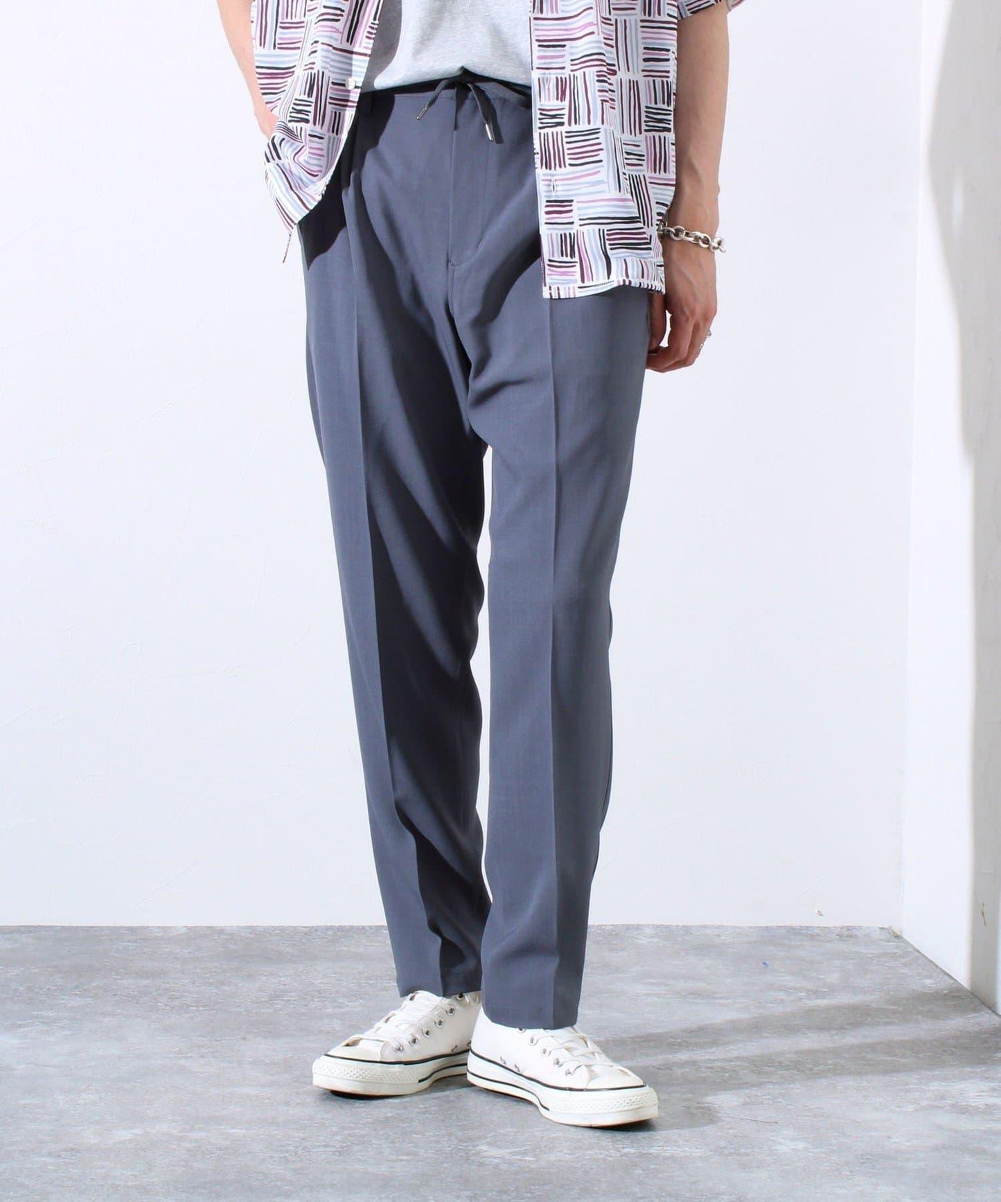 【可套裝穿著】【GLOSTER】無領套裝褲 休閒褲