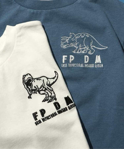 福井縣立恐龍博物館聯名地圖插圖T恤（兒童）