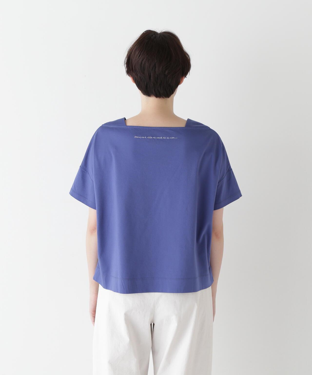 功能素材背部刺繡logo套頭衫