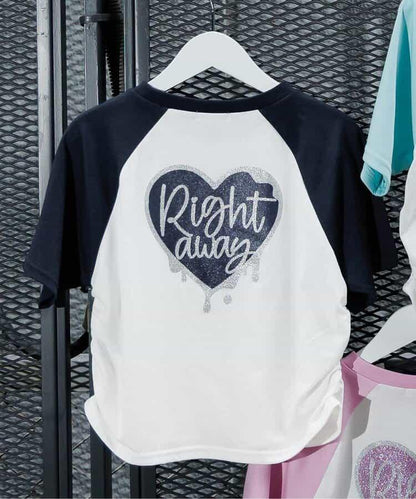 【觸感冷凍】心形圖案香水T-shirt