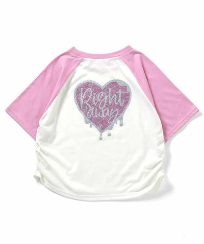 【觸感冷凍】心形圖案香水T-shirt