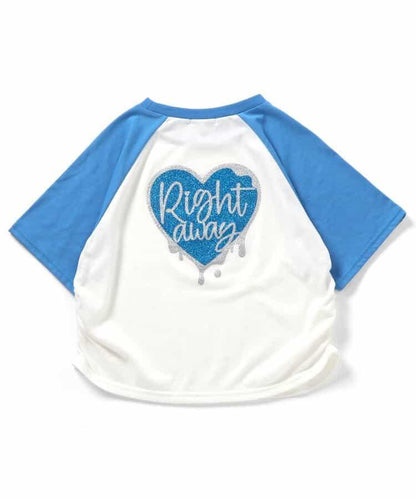 【觸感冷凍】心形圖案香水T-shirt