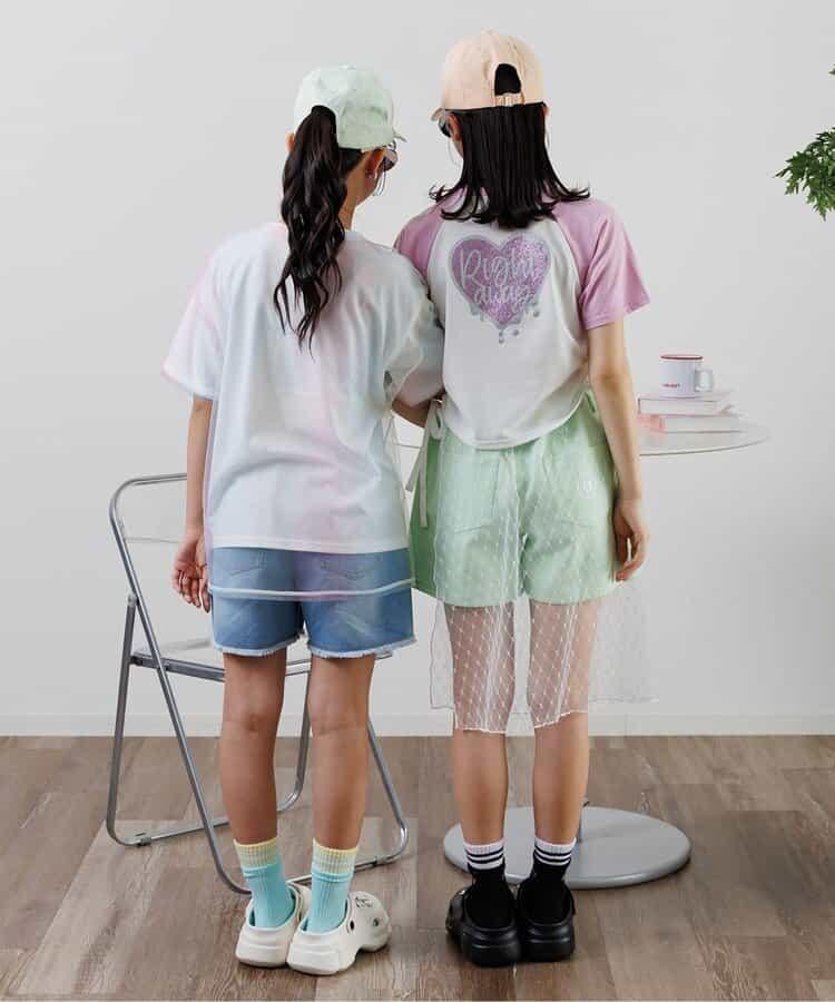 【觸感冷凍】心形圖案香水T-shirt