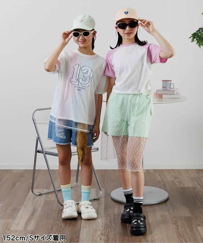 編號T恤和蕾絲T恤套裝