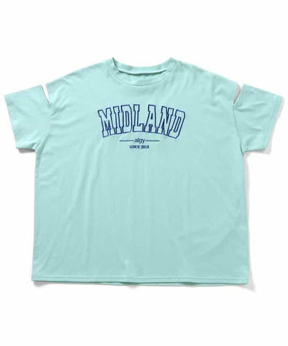 【冰感觸覺】MIDLAND露肩寬鬆T恤