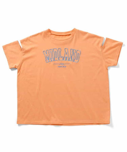 【冰感觸覺】MIDLAND露肩寬鬆T恤