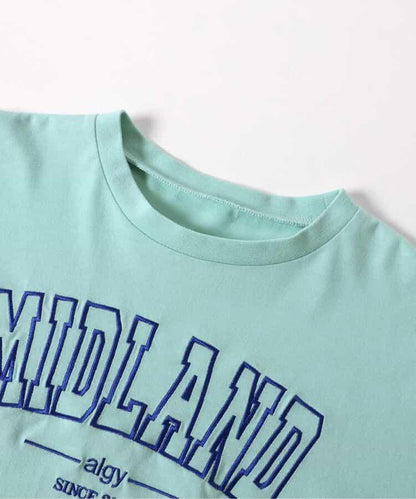 【冰感觸覺】MIDLAND露肩寬鬆T恤