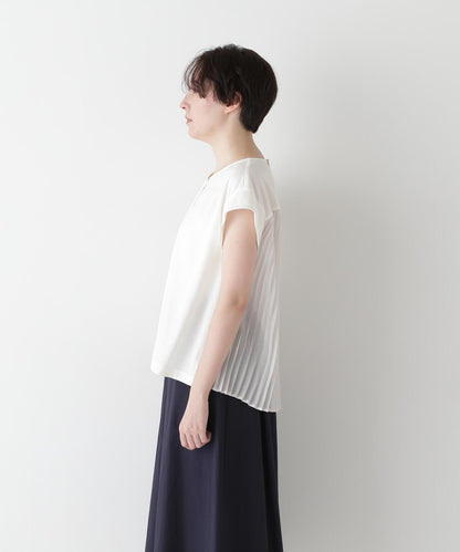 褶皺拼接短袖套頭衫oversize