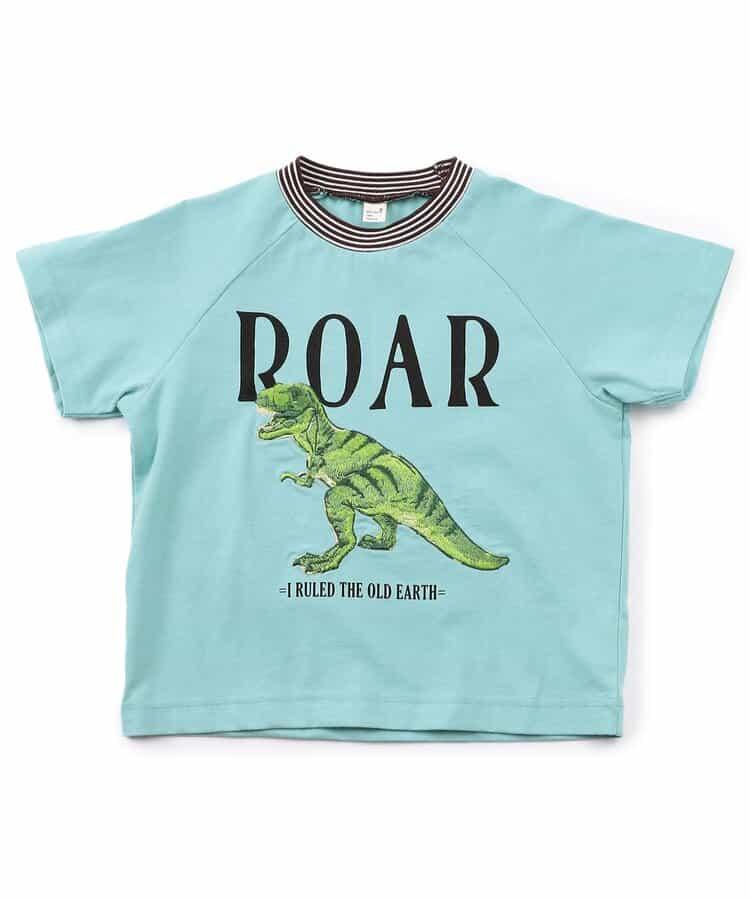 恐龍消防車主題刺繡T恤