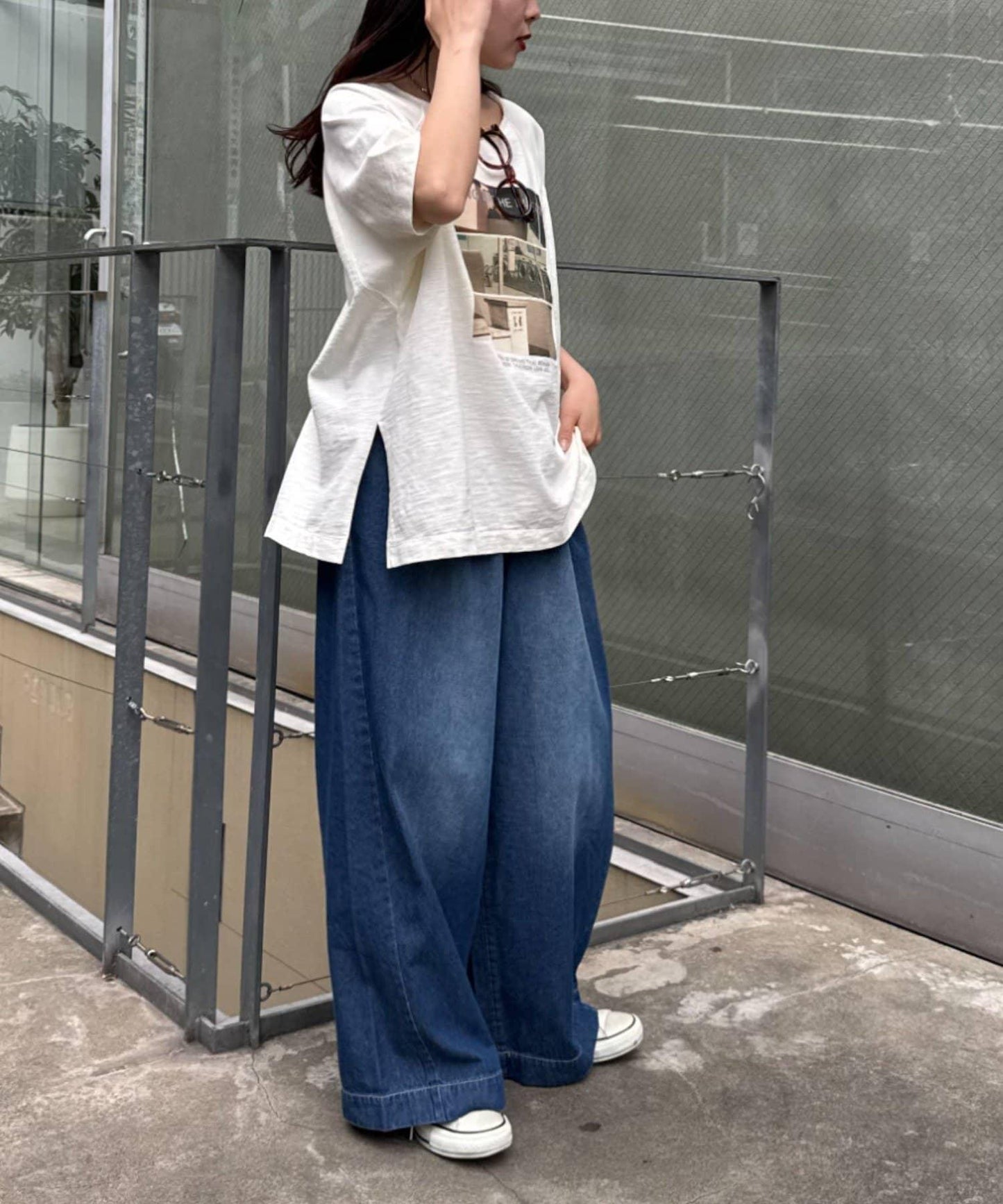 柔軟寬鬆牛仔褲