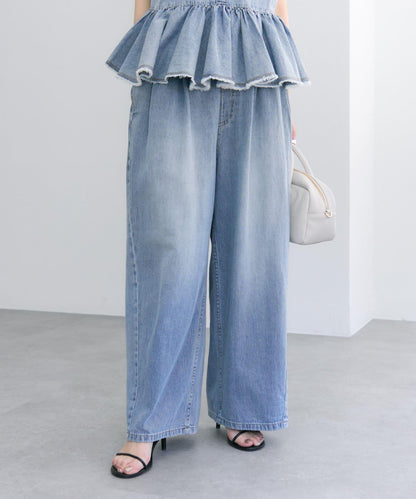 【25週年紀念款】棉麻牛仔休閒褲