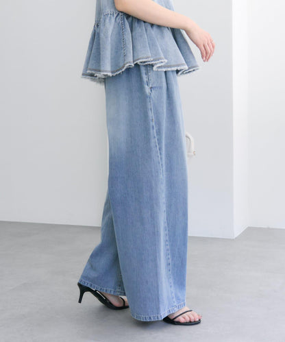 【25週年紀念款】棉麻牛仔休閒褲