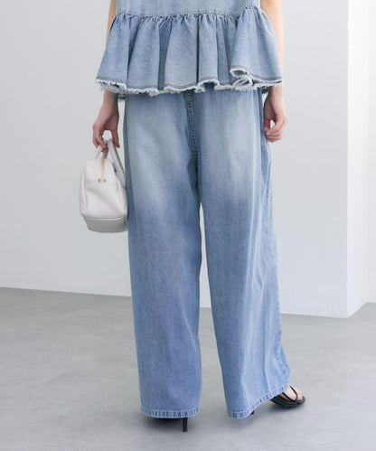 【25週年紀念款】棉麻牛仔休閒褲