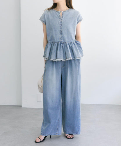 【25週年紀念款】棉麻牛仔休閒褲