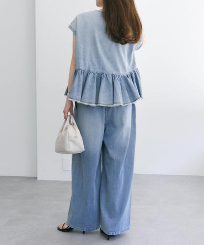 【25週年紀念款】棉麻牛仔休閒褲