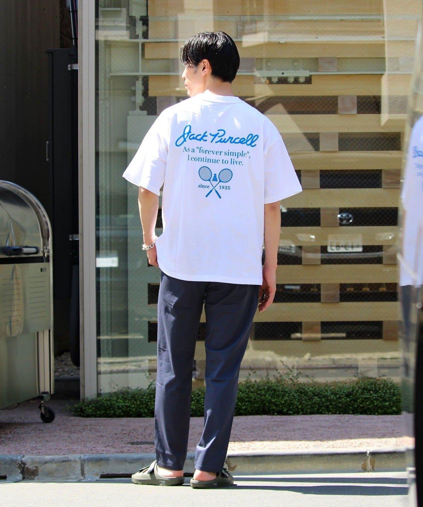 【Jack Purcell】針織天竺 印花背面圖案 T恤