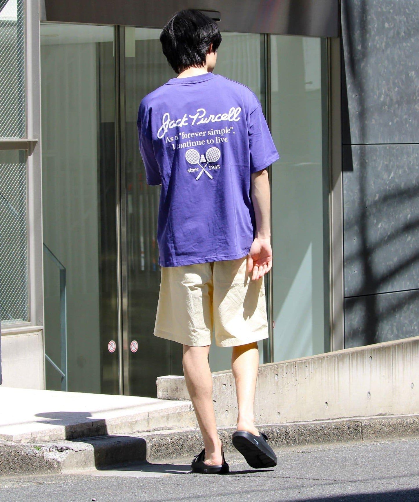 【Jack Purcell】針織天竺 印花背面圖案 T恤