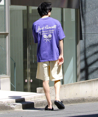 【Jack Purcell】針織天竺 印花背面圖案 T恤