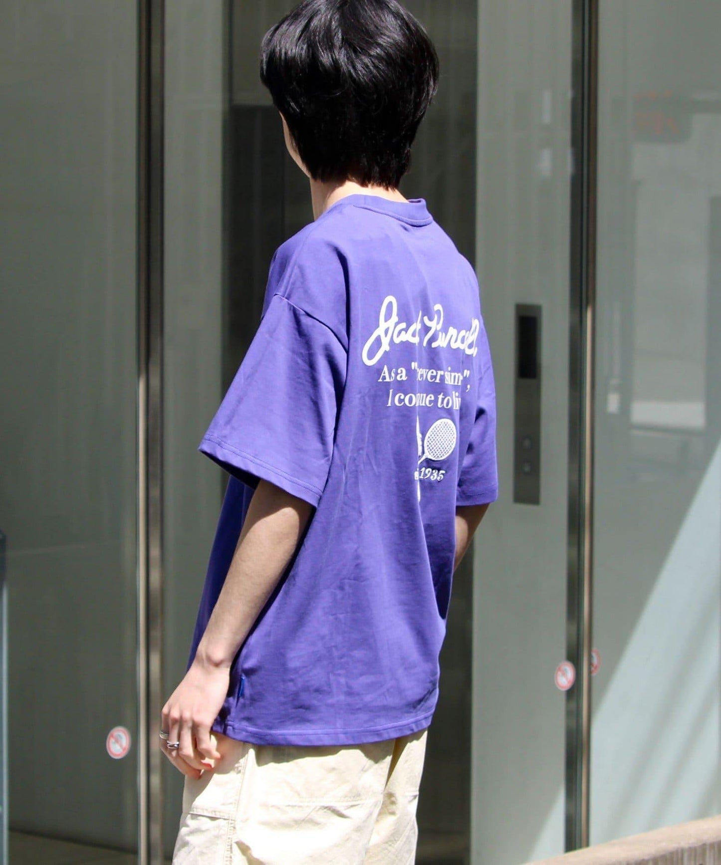 【Jack Purcell】針織天竺 印花背面圖案 T恤