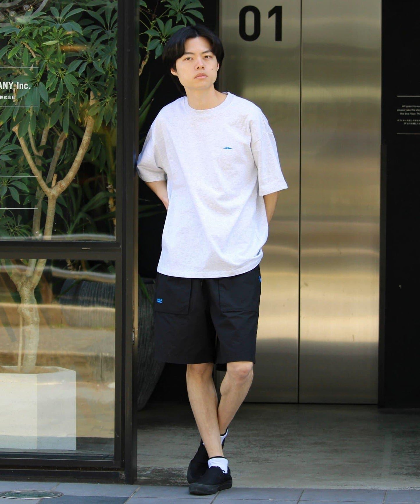 【Jack Purcell】針織天竺 印花背面圖案 T恤