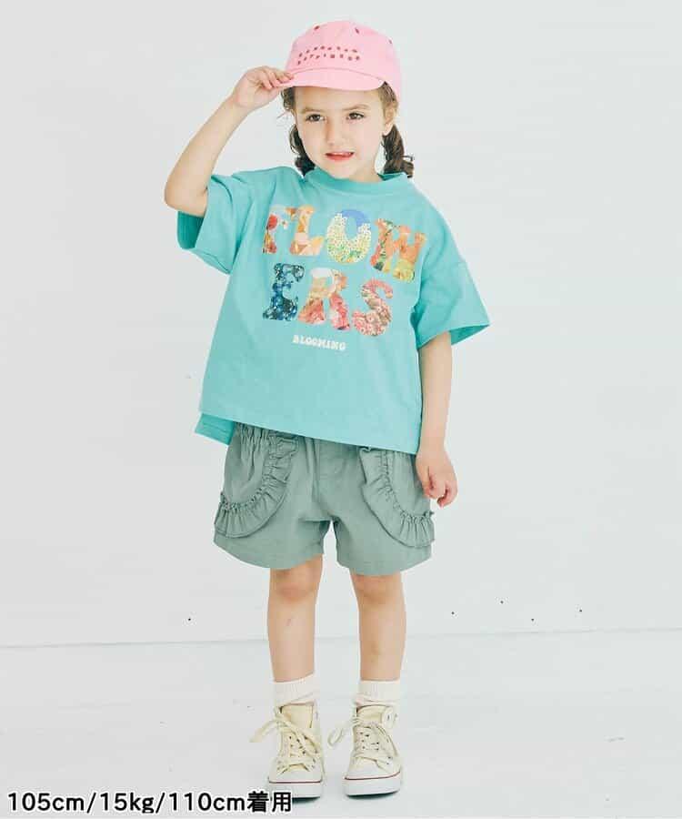 FLOWERS相片印花T恤