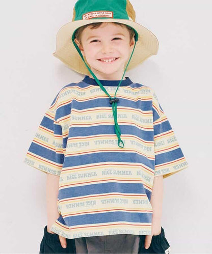 【連衣裙】夏季大愛標誌條紋T恤_可搭配套裝