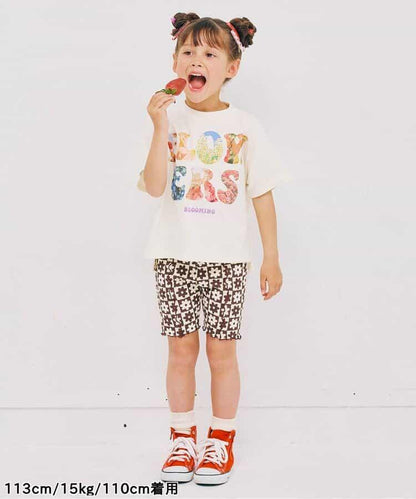 FLOWERS相片印花T恤