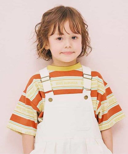 【連衣裙】夏季大愛標誌條紋T恤_可搭配套裝