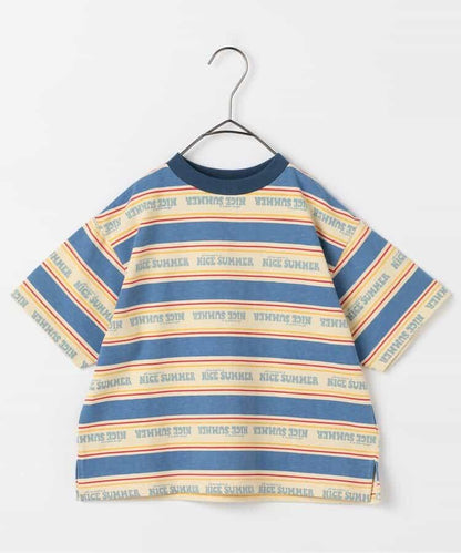 【連衣裙】夏季大愛標誌條紋T恤_可搭配套裝