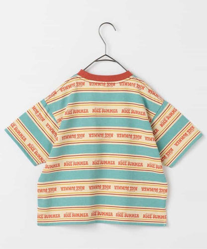 【連衣裙】夏季大愛標誌條紋T恤_可搭配套裝