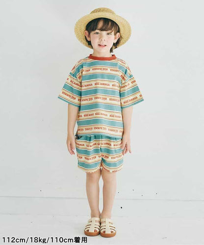 【連衣裙】夏季大愛標誌條紋T恤_可搭配套裝