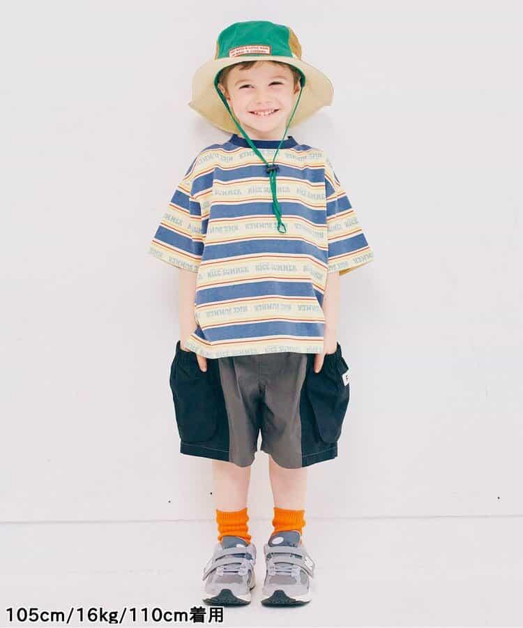 【連衣裙】夏季大愛標誌條紋T恤_可搭配套裝