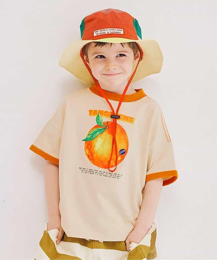 水果愛好者圖案圓領T恤