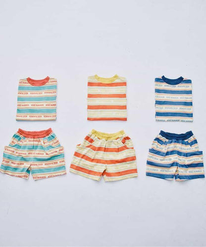 【連衣裙】夏季大愛標誌條紋T恤_可搭配套裝