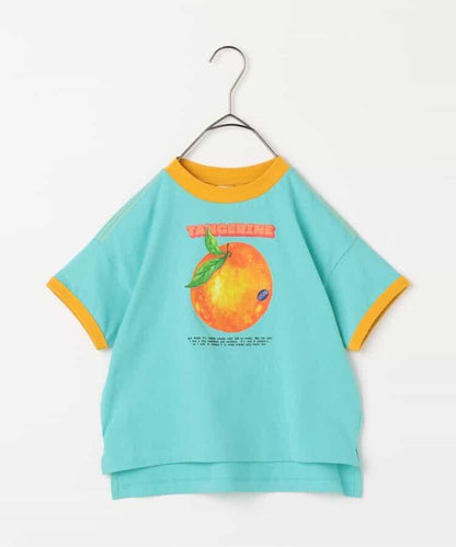 水果愛好者圖案圓領T恤