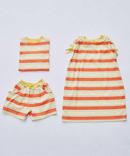 【連衣裙】夏季大愛標誌條紋T恤_可搭配套裝