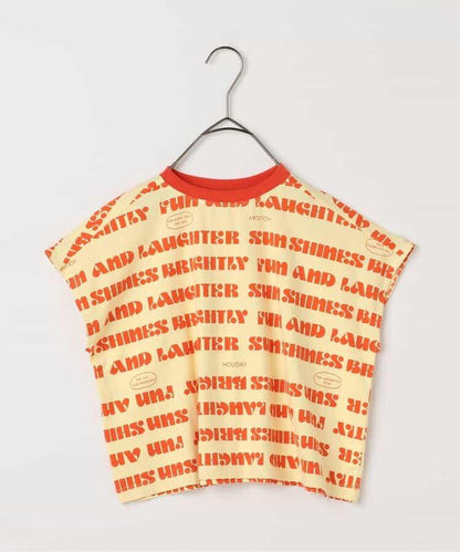 【連衣裙】印花寬鬆無袖彈力T恤_可搭配套裝