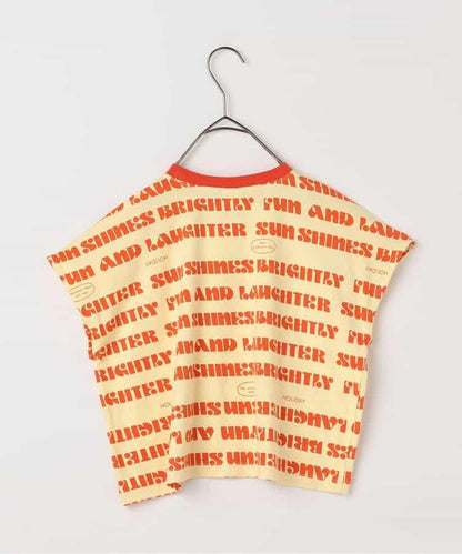 【連衣裙】印花寬鬆無袖彈力T恤_可搭配套裝