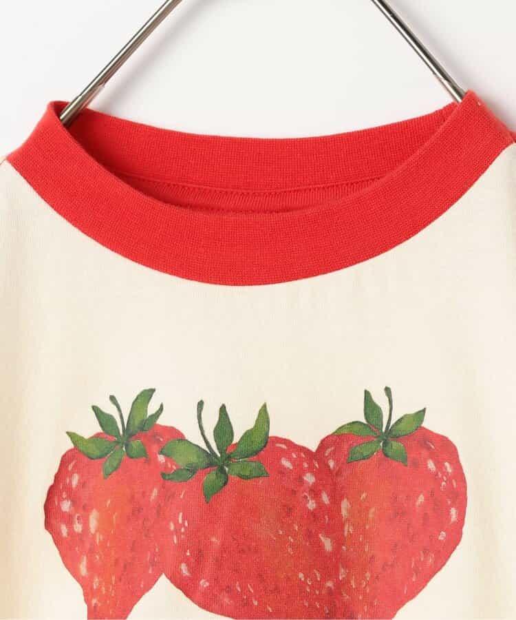 水果愛好者圖案圓領T恤