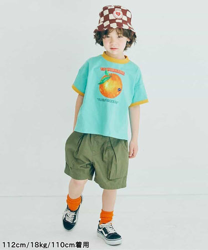 水果愛好者圖案圓領T恤