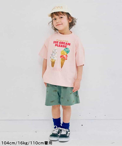 雙面圖案冰淇淋印花T恤