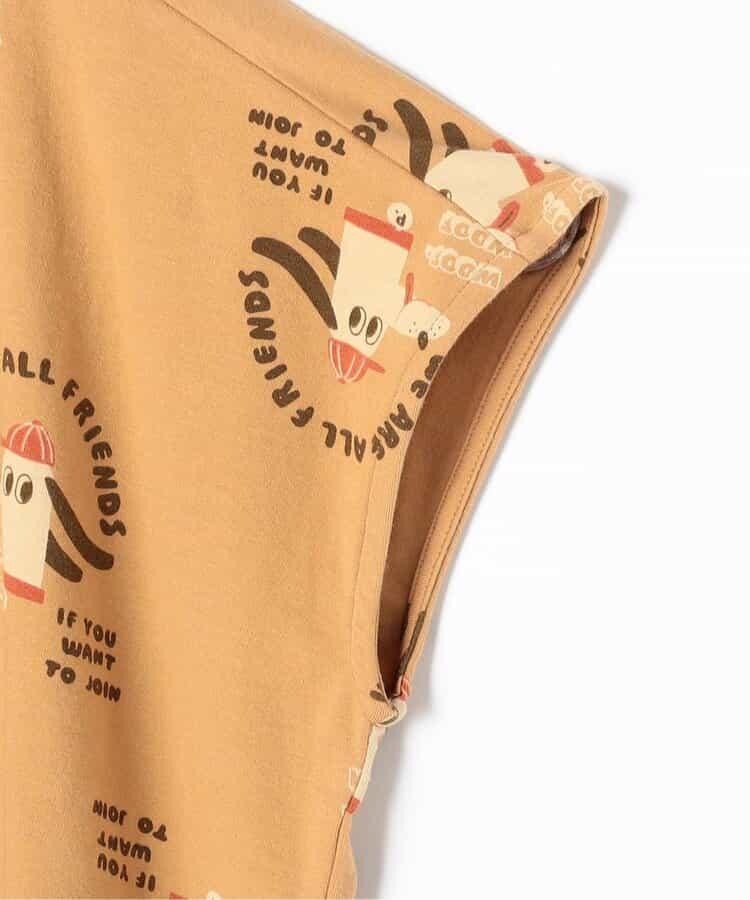 【連衣裙】印花寬鬆無袖彈力T恤_可搭配套裝