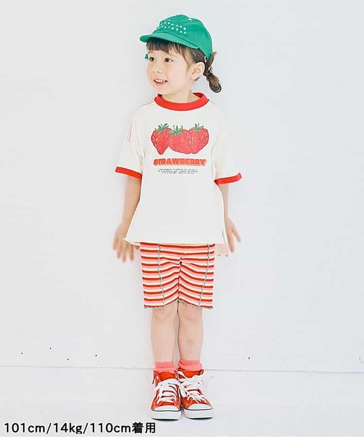 水果愛好者圖案圓領T恤